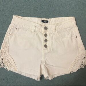 Ardene White Lace Trim Women Shorts